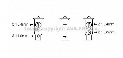 AVA QUALITY COOLING hd1257 -  Расширительный клапан, кондиционер